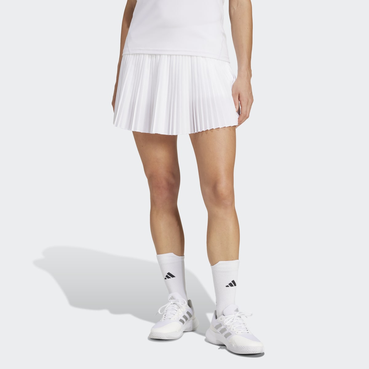 CLUB PLEATED SKIRT White